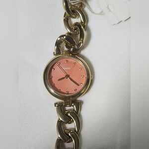 ES3575 Fossil Orange/ Yellow Gold Toned steel Watch 026mm